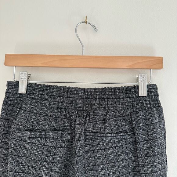 A New Day Drawstring Waist Check Print Straight Leg Pants Gray Black XS - Picture 9 of 11